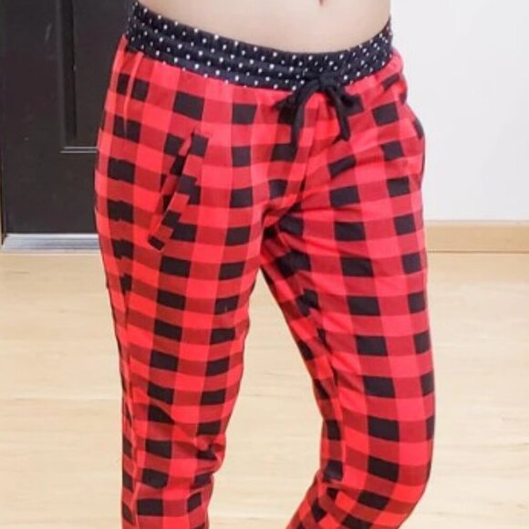 ROGUE BUFFALO PLAID JOGGERS ACTIVEWEAR CASUAL STYLISH LONGE PANTS - Picture 4 of 16